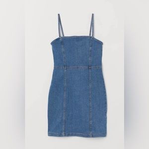 H&M | Twill dress | Denim Blue